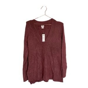 CHICO sweater v neck cranberry spice size 0 small new with tag